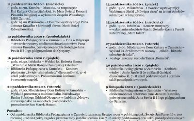 Dni Kultury Chrześcijańskiej 2020- zaproszenie