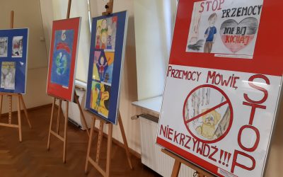 XIII Wojewódzki Konkurs Plastyczny “Przemocy mówię NIE- wystawa pokonkursowa