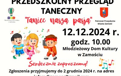 “Taniec naszą pasją”- zaproszenie