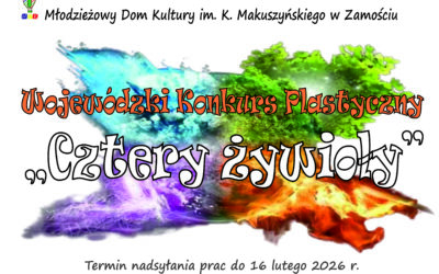 Wojewódzki Konkurs Plastyczny „Cztery żywioły ”- zaproszenie