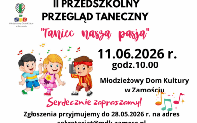 „Taniec naszą pasją” – zaproszenie